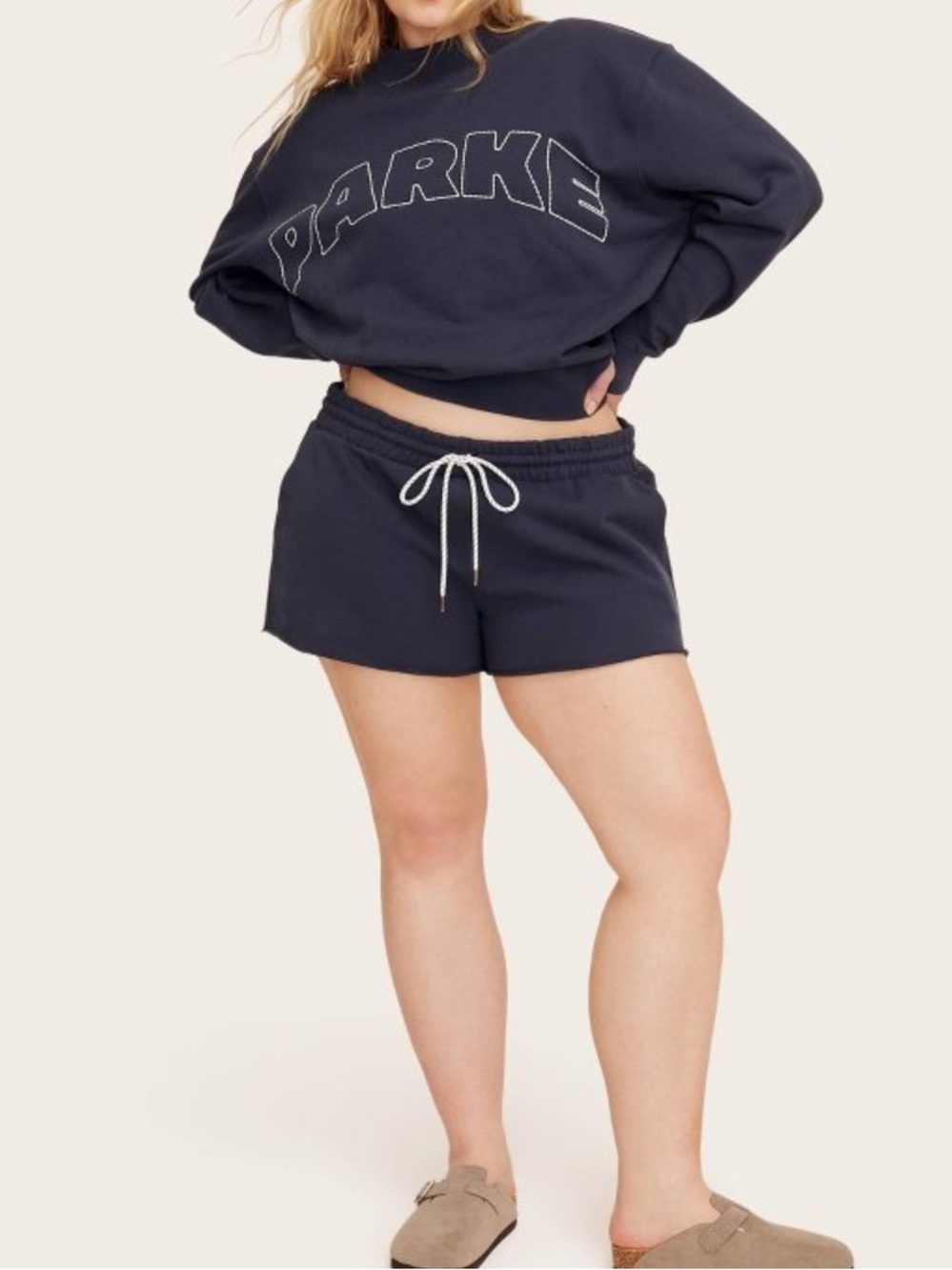 Parke x Target drawstring shorts